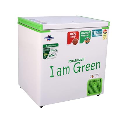 Rockwell 209 Ltr 5 Star Convertible GREEN Deep Freezer, Single Door -GFR250SDUC (10 yr Warranty on cooling coil, Upto 53% Power Saving, 100% copper coil)