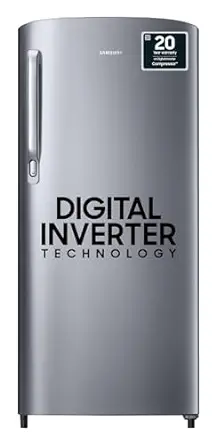 Samsung 183 L 2 Star Digital Inverter Direct Cool Single Door Refrigerator (RR20C2412GS/NL, Gray Silver, 2023 Model)