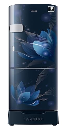 Review of Samsung 192 L 3 star Inverter Direct Cool Single Door Refrigerator (RR20A1Z2YU8/HL, Saffron Blue, Base Stand with Drawer, 2022 Model)
