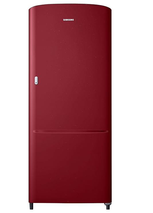 Samsung 192 L 2 Star Direct Cool Single Door Refrigerator (RR20A11CBRH/HL, SCARLET RED, 2022 Model)