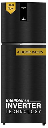 Whirlpool 327 L 3 Star IntelliFresh Inverter Frost Free Double Door Refrigerator (IF INV ELT DF375 OMEGA BLACK(3S)-TL, Black, 2023 Model)