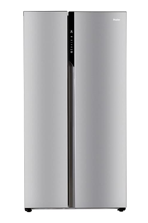 Haier 565 L Inverter Side-by-Side Door Refrigerator (HRF-619SS, Silver)