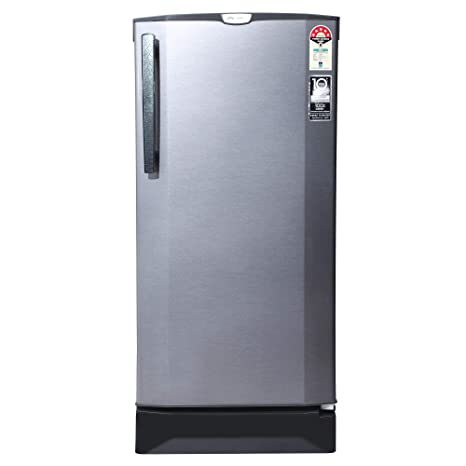 Godrej 190 L 5 Star Inverter Direct-Cool Single Door Refrigerator with Jumbo Vegetable Tray (RD 1905 PTI 53 SI ST, Sleek Steel)