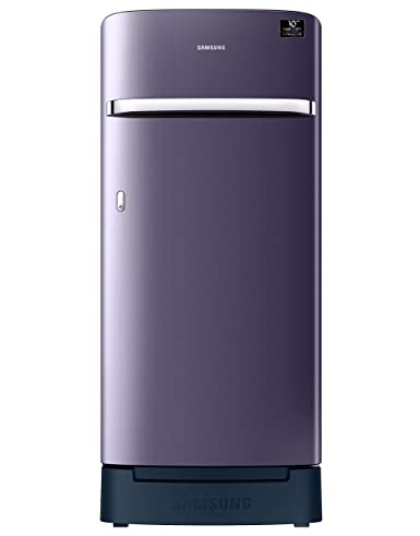 Samsung 198 L 4 Star Inverter Direct-Cool Single Door Refrigerator (RR21A2H2XUT/HL, Pebble Blue, Base Stand with Drawer)