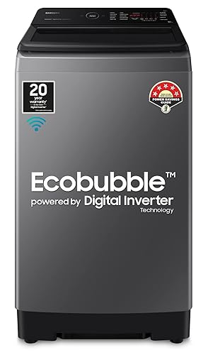 Review of Samsung 10 Kg 5 Star Wi-Fi Enabled Inverter Fully Automatic Top Loading Washing Machine (WA10BG4546BDTL Versailles Gray, Ecobubble)