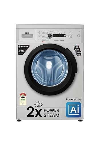 IFB 6 Kg 5 Star AI Powered Fully Automatic Front Load Washing Machine 2X Power Steam (DIVA AQUA GBS 6010, 2023 Model, Grey, In-built Heater, 4 years Comprehensive Warranty)
