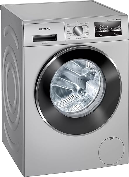 Siemens 8 kg Fully-Automatic Front Loading iQ500 Washing Machine (WM14J46SIN, Silver)