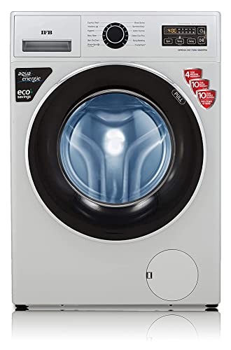 IFB 7 Kg 5 Star Fully-Automatic Front Loading Washing Machine (SERENA ZXS, Silver,Child lock,3D Wash Technology)