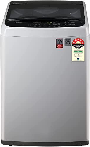 LG 7 किलो इन्वर्टर फुल्ली-आटोमेटिक टॉप लोडिंग वाशिंग मशीन (T70एसपीएसएफ2जेड, मिडिल फ्री सिल्वर)