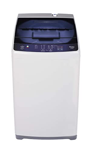 Haier 6.2 Kg Fully-Automatic Top Loading Washing Machine (HWM62-AE, White with Blue lid)