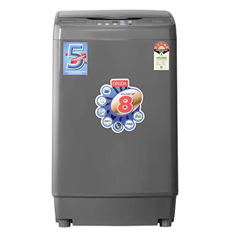 Onida 7 Kg 5 Star Fully-Automatic Top Loading Washing Machine (T70FGD, Grey)